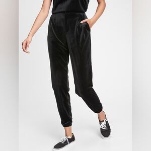 GAP Black Velvet Joggers